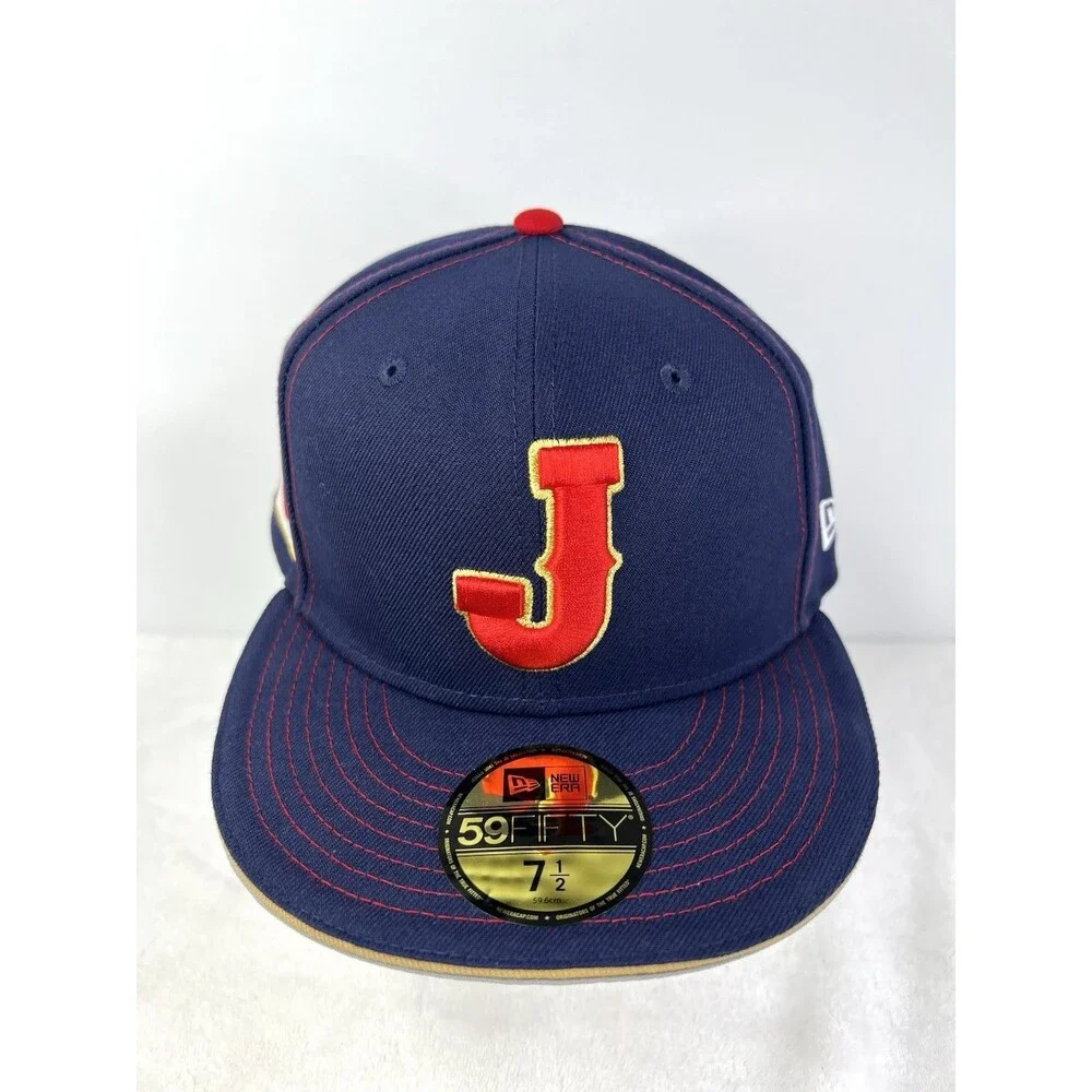 Japan WBC New Era Hat Mens 7 1/2 Navy Blue World Baseball Classic 59FIFTY New
